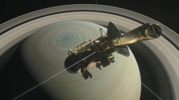 NASA's Cassini spacecraft will plunge into Saturn's stormy atmosphere in September.