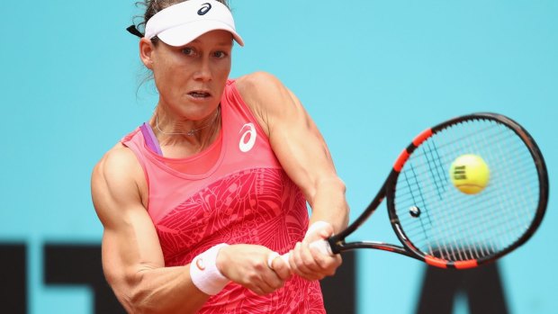 Made to pay for a slow start: Samantha Stosur.