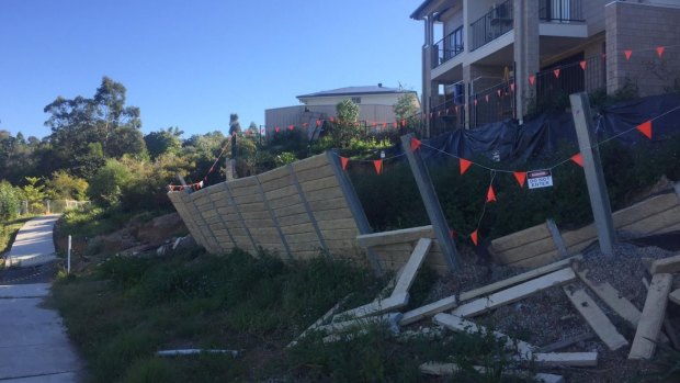 The Palm Beach retaining wall slippage has worsened since Fairfax Media's first visit.