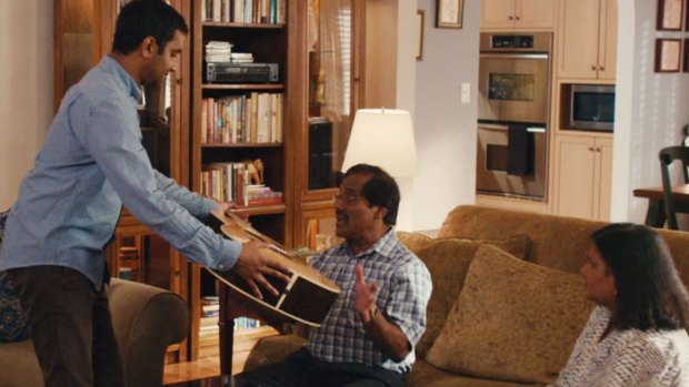 Aziz Ansari and his real-life parents in <i>Master Of None</i>.