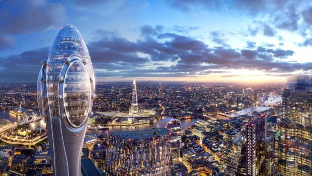 The 'Tulip' will rise over 300 metres above the UK capital.