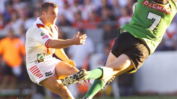 Mistreated: Willie Peters back in his playing days for the Dragons.