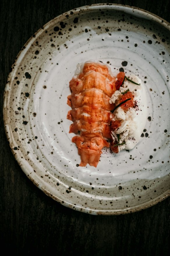 Seafood, such as marron, is the star of the tasting menu.