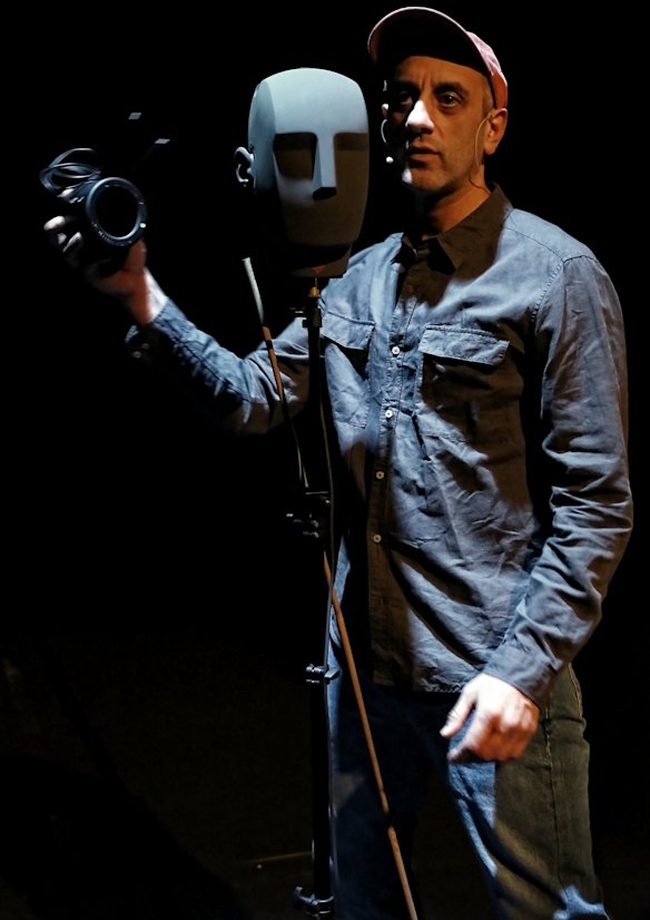 Richard Katz whispers in your ear via a "binaural head".