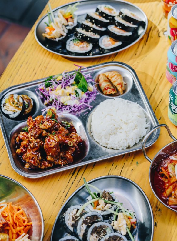 Sinjeon, serving Korean street food, is one of 12 food stalls.