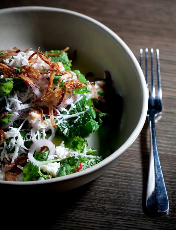 The crab salad served at Giant Steps restaurant in Healesville.