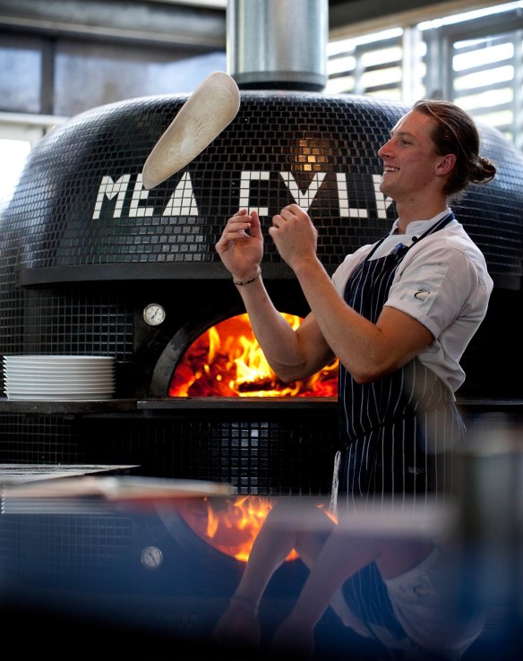 The pizza oven at Giant Steps.