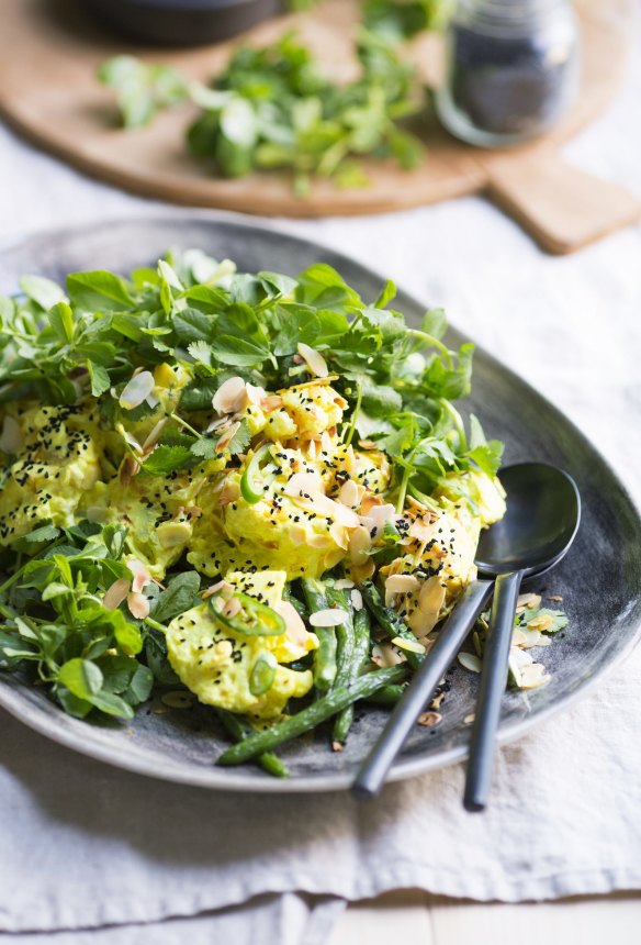 Cauliflower and green bean salad.