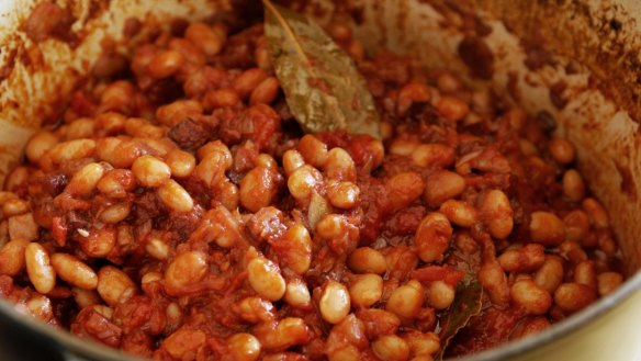 Regular on the menu: baked beans make the perfect vegetarian dish.