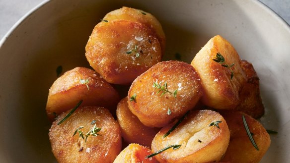 Roasted potatoes.