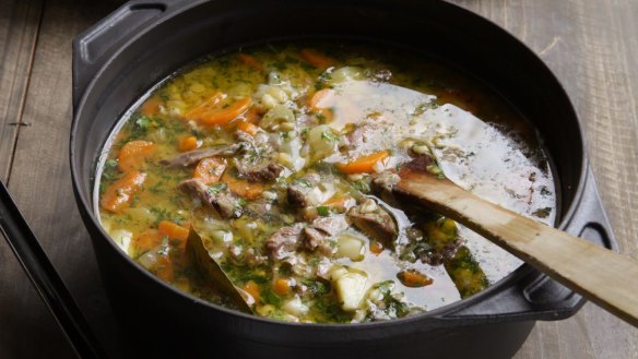 A simple mix of broth, vegetables, legumes, herbs and spices ticks the box on a range of key nutrients.
