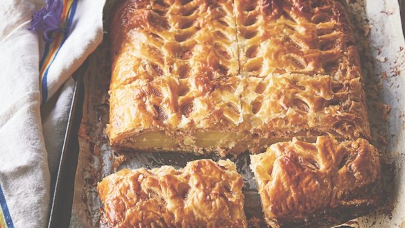 Salmon and fennel pie.