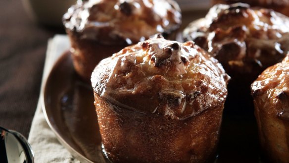 Sticky pear puddings.