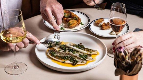 Ragazzi's lunch menu includes whiting with salsa and roast potatoes.
