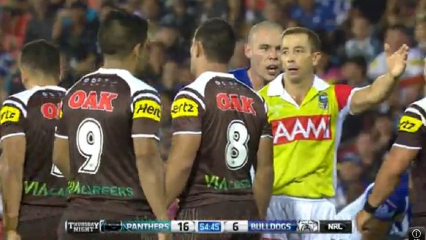 Klemmer appears to glare at Cummins.