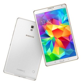 The 8.4 inch Galaxy S Tab in white.
