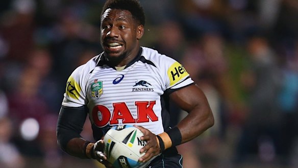 Warned: Panthers hooker James Segeyaro.