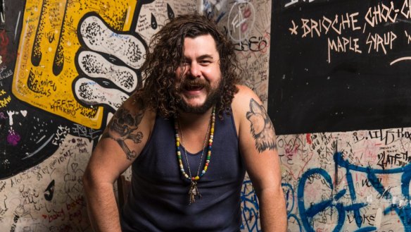 Ministry of the burger: Mary's owner Jake Smyth in Newtown.