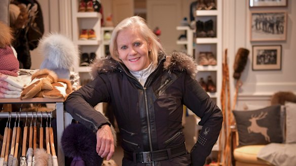 Former Olympic skier Jo McDougall at ski shop Molony's, in South Yarra, Melbourne. 
