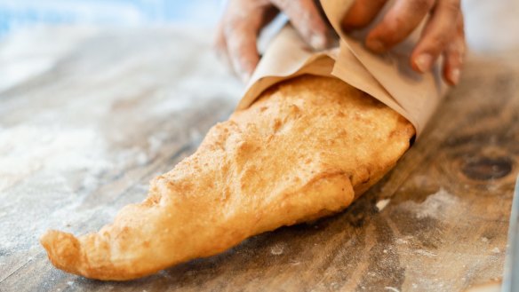 Pizza fritta is similar to fried calzone, using go-to pizza toppings.
