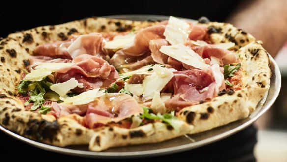 Ten pizzas make up the bulk of the menu, which is geared to drinking rather than dinner.