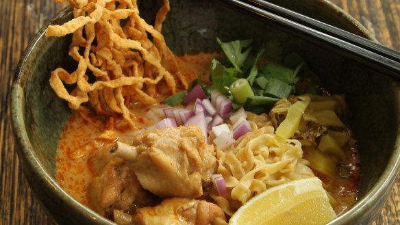 Khao soi from Chat Thai, Haymarket.