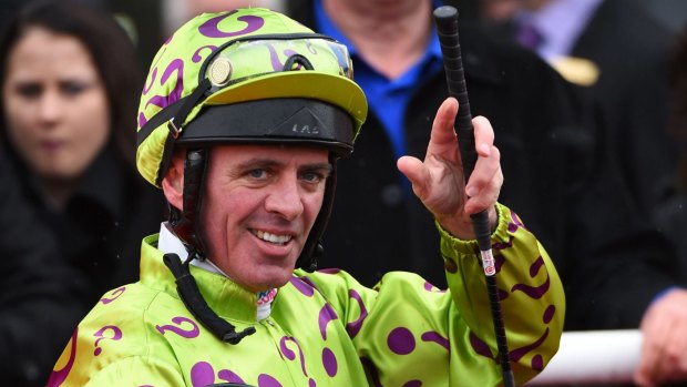 Retiring jockey Darren Gauci.