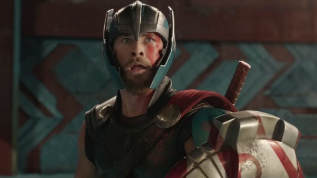 Chris Hemsworth looks colourful in <i>Thor</i>: Ragnarok, but Australian studios say the local film industry is facing a bleak future.
