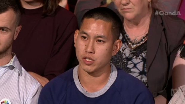 Audience member Alexander Lau stole the show with his rebuke of Liberal MP Michael Sukkar's anti-marriage equality argument.
