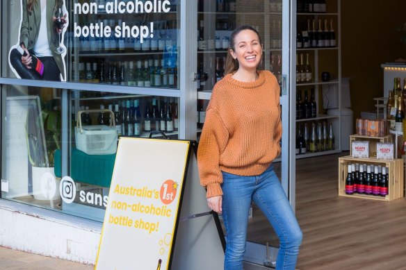 Sans Drinks owner Irene Falcone cut her teeth peddling non-alcoholic drinks online.