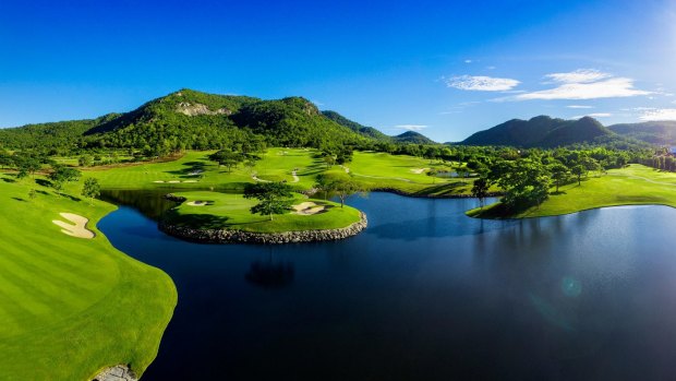 Black Mountain Golf Resort runs along the foothills of the town of Hua Hin in the Gulf of Thailand.