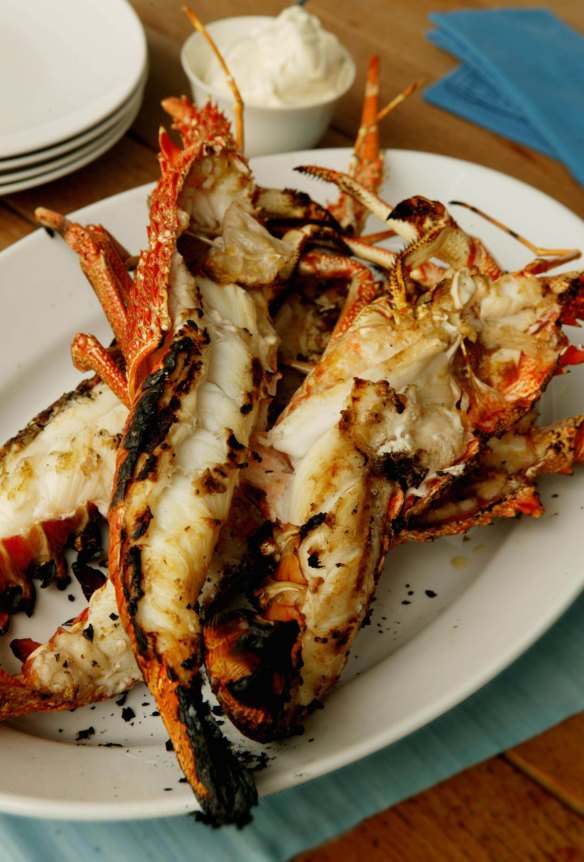 Crayfish is one of 20 things to barbecue with a coating of mayo.