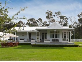 Elegant estate: Warrane, at north Batemans Bay, is advertised as an ideal wedding venue. 