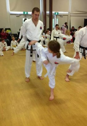 Power strike: Each taekwondo move is accompanied by a shout.