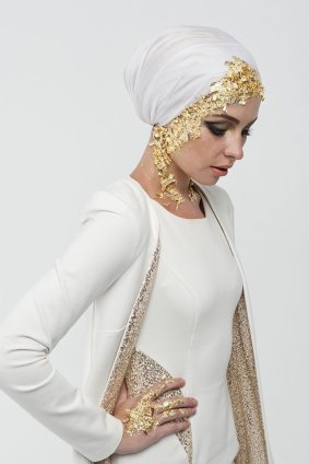 Modest fashion. Sequin dress and jacket by Integrity Boutique. 