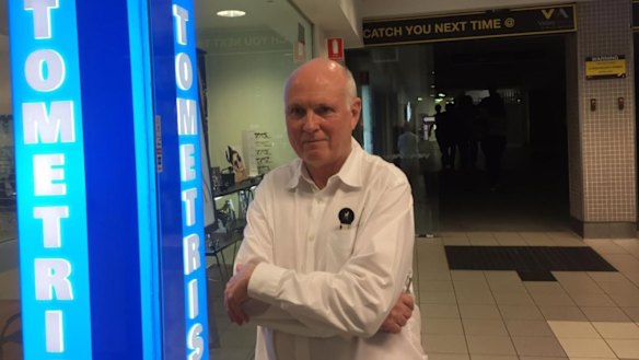 Optometrist Chris Hart says it is 'disgraceful' how the thoroughfare has been left to decay. 