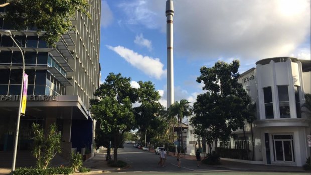 Brisbane's Sky Needle at South Brisbane near where a rape occurred in April 2011. Two men have today been charged with the rape.
