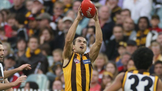 Mark Williams during his playing days for Hawthorn.