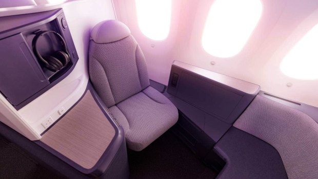 Air New Zealand's new business premiere luxe suite has a sliding door for privacy – perfect for the EP1 crowd.