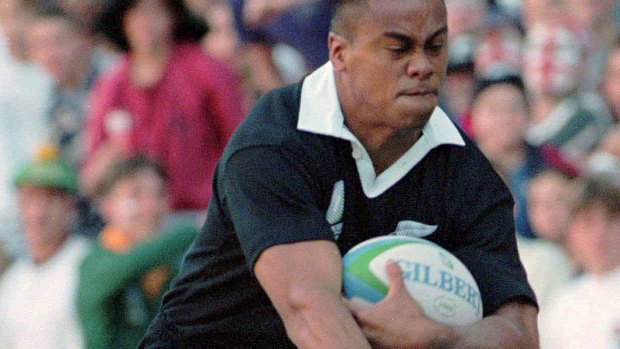 Huge presence: The late Jonah Lomu was utterly dominant at the 1995 tournament.