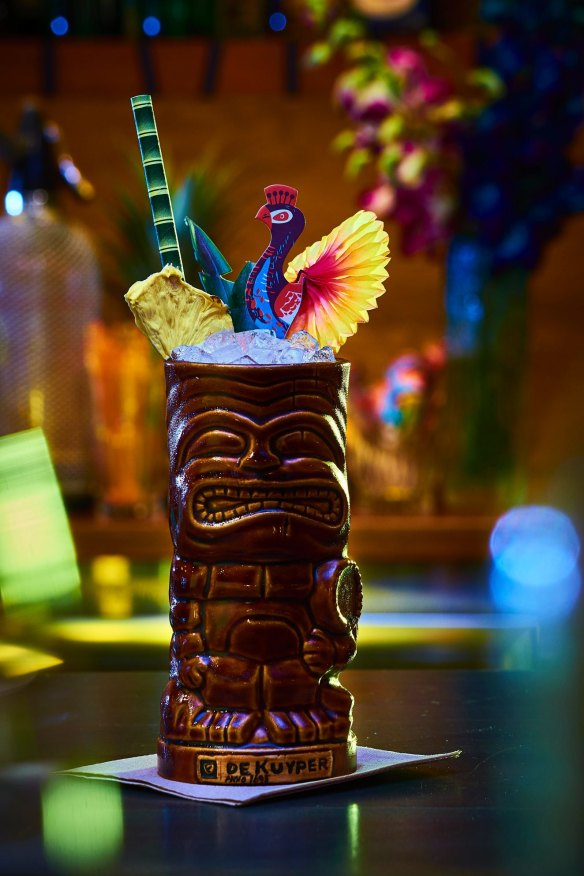 The cocktails at Jacoby’s Tiki Bar in Sydney’s Enmore are a fantasia of OTT tiki.