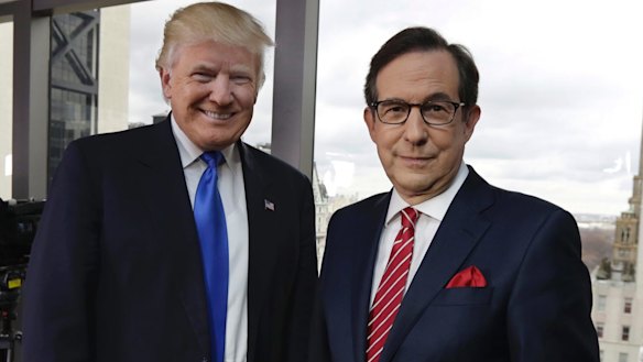 Donald Trump with Fox News anchor Chris Wallace.