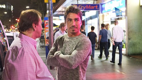 Notorious: John Ibrahim (facing) with fellow nightclub owner Frank Amarti.