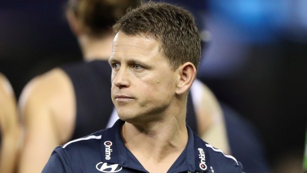 Carlton coach Brendon Bolton.