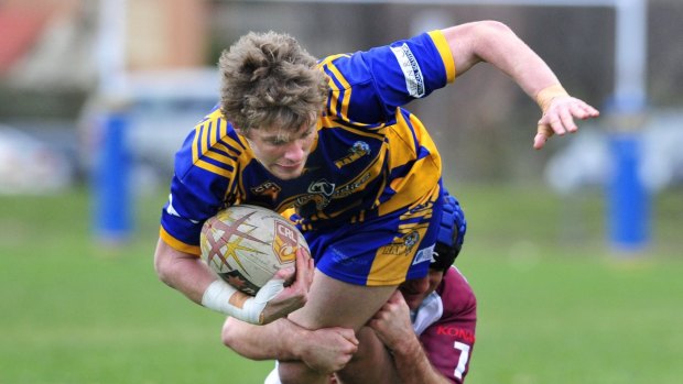 Woden Valley Rams centre Josh Pheeney scored a try in the win over Goulburn.
