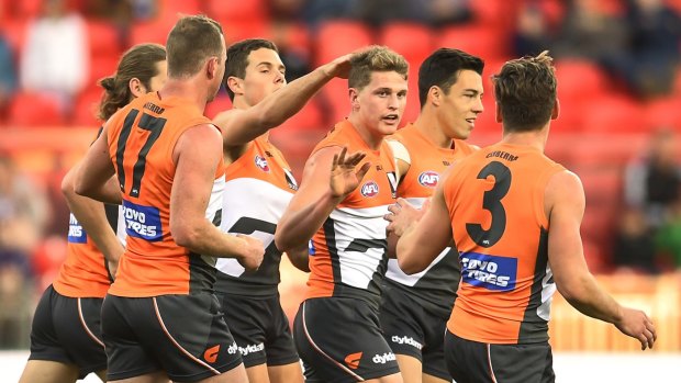 Holding nothing back: GWS will go all out in their clash with North Melbourne on Saturday night.