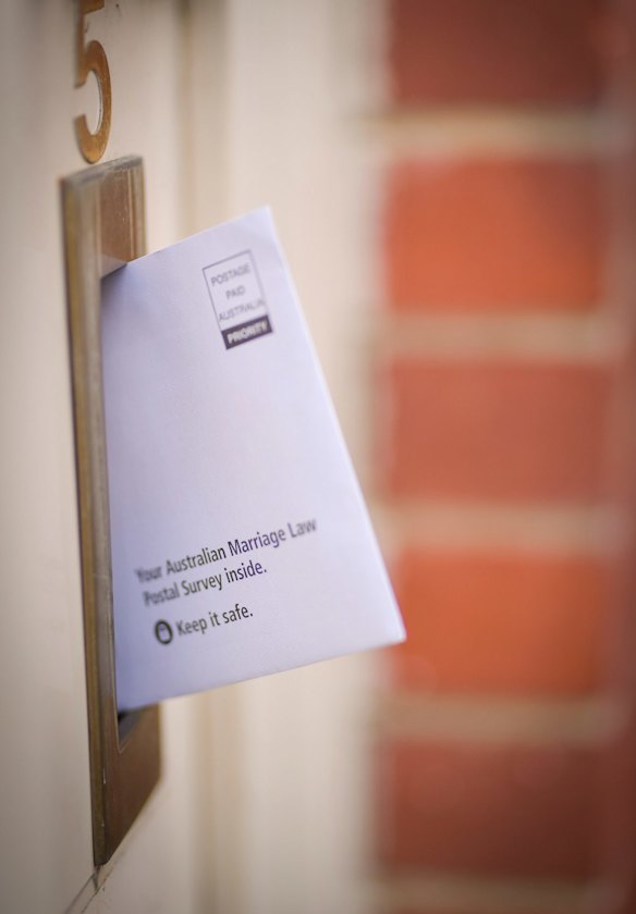 The first postal survey forms were mailed out this week.