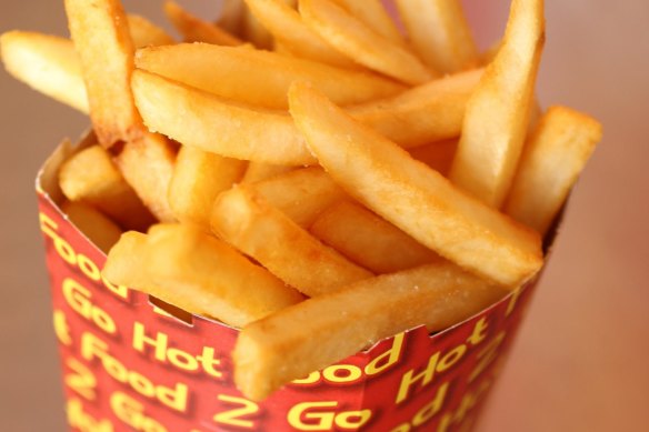 Hot chips are the perfect partner for chicken salt. 