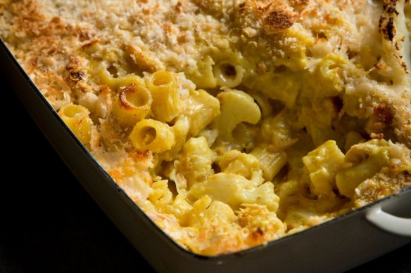 Karen Martini's golden tubetti pasta bake with tuna.