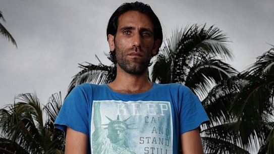Behrouz Boochani on Manus Island, Papua New Guinea.